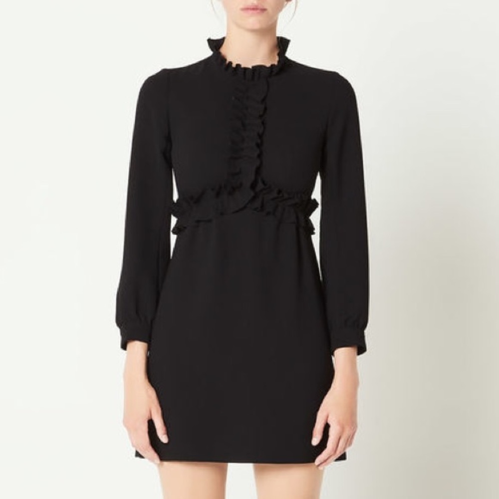Sandro Paris Artifice Mini Dress (Black)